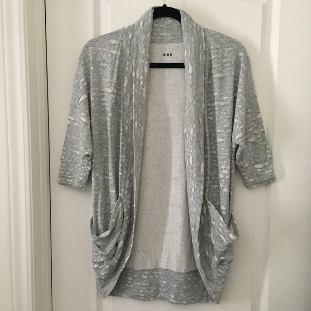Three Dots drapey shawl collar cardigan